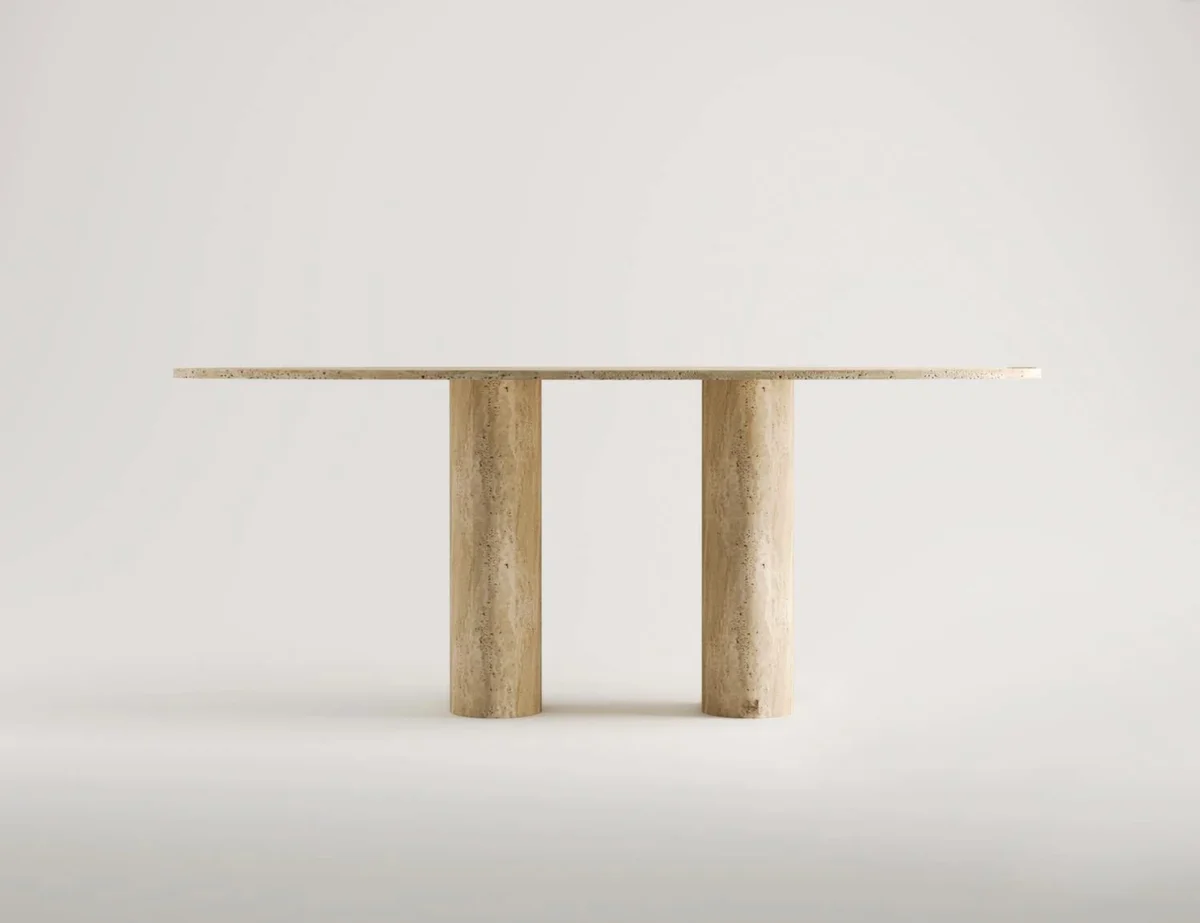 Daniela Travertine Dining Table 5