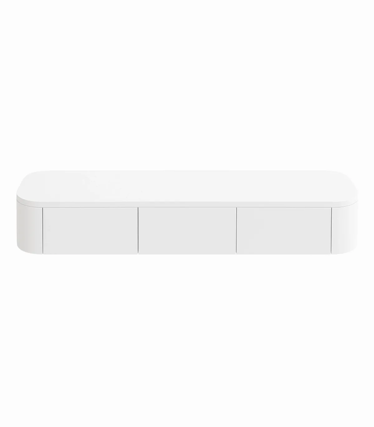 Moderne Japandi Witte Wand TV Unit 5