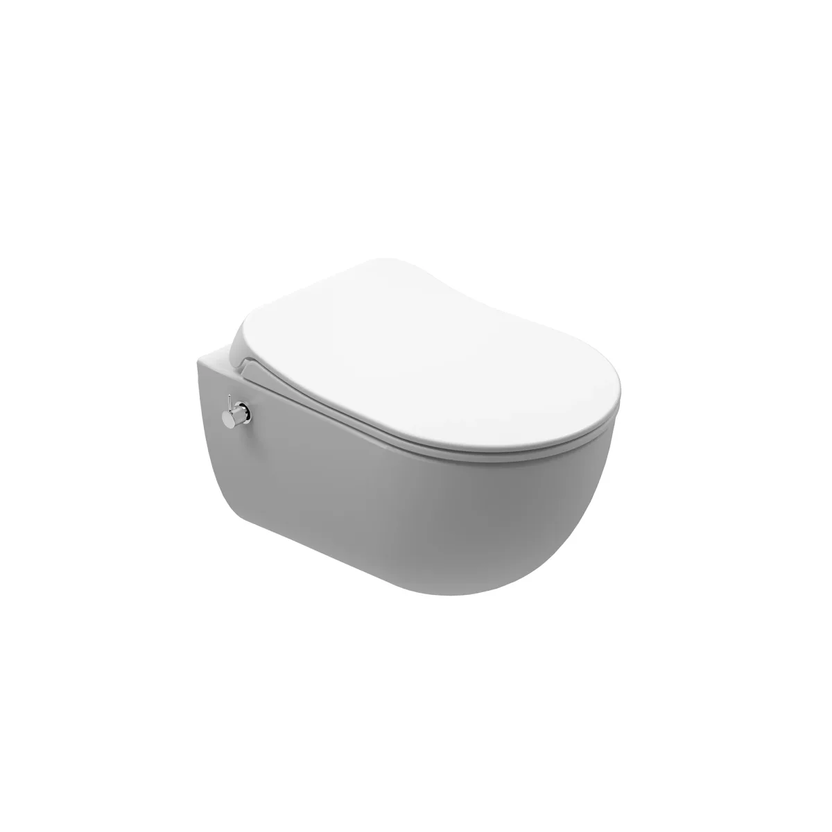 Bidet Wandcloset Kale Zero 2.0 Wit met Ingebouwde Sproeier (Inclusief zitting)