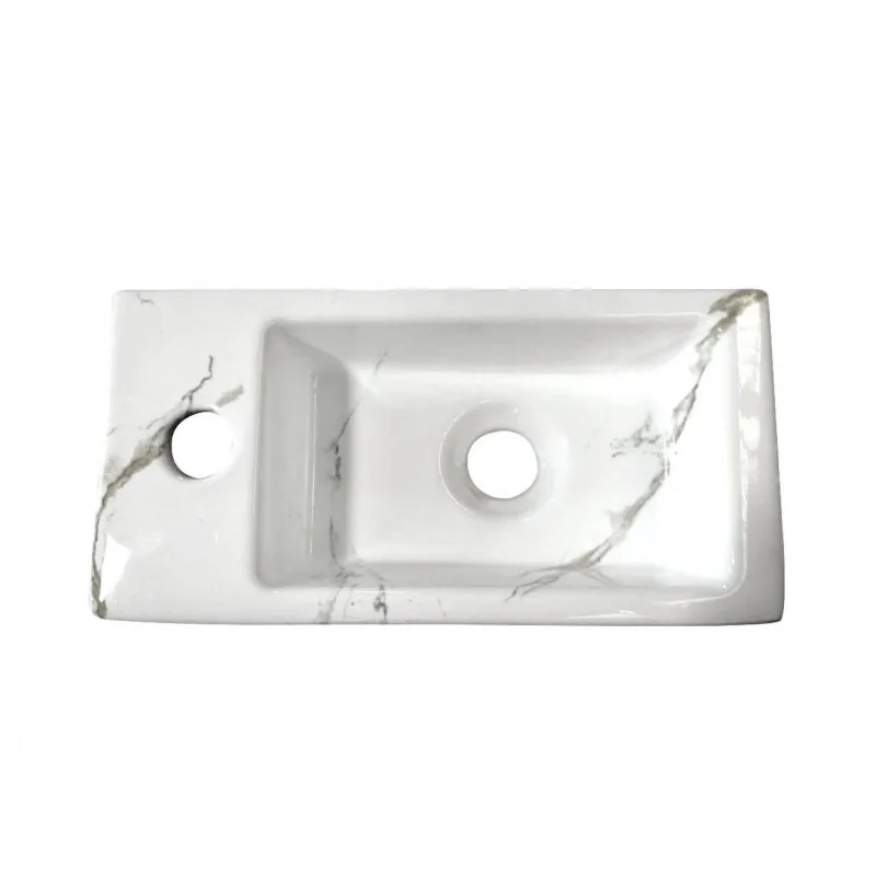 Mini-Rhea links Hand Basin Carrara 360x180x90