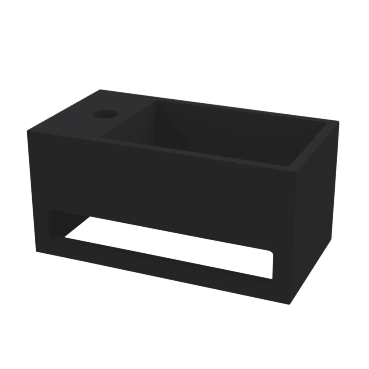 Mona Fontein Links Zwart Just-Solid 33x18x16cm