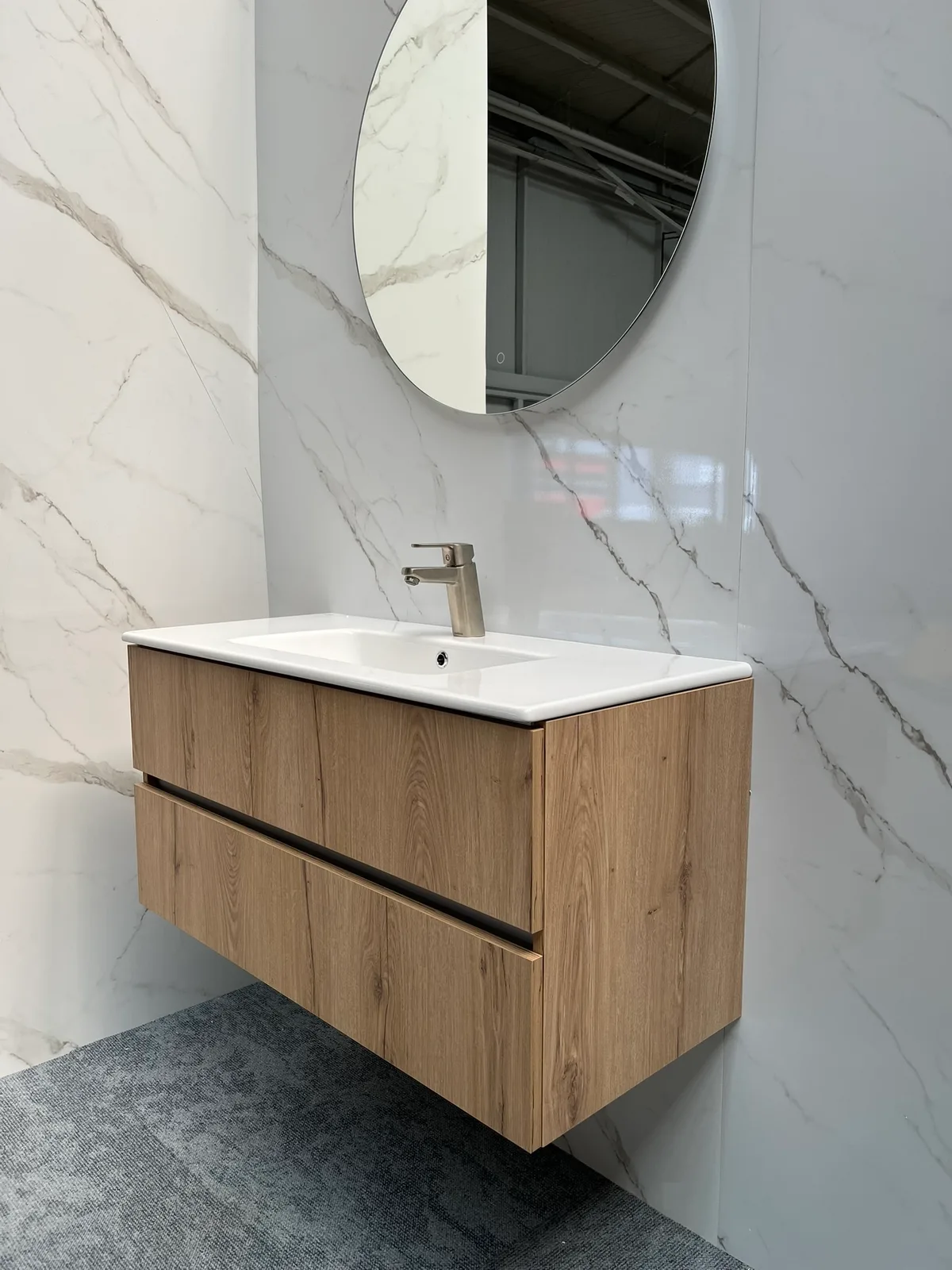 Valencia badmeubel 102 cm Authentiek Eik 2