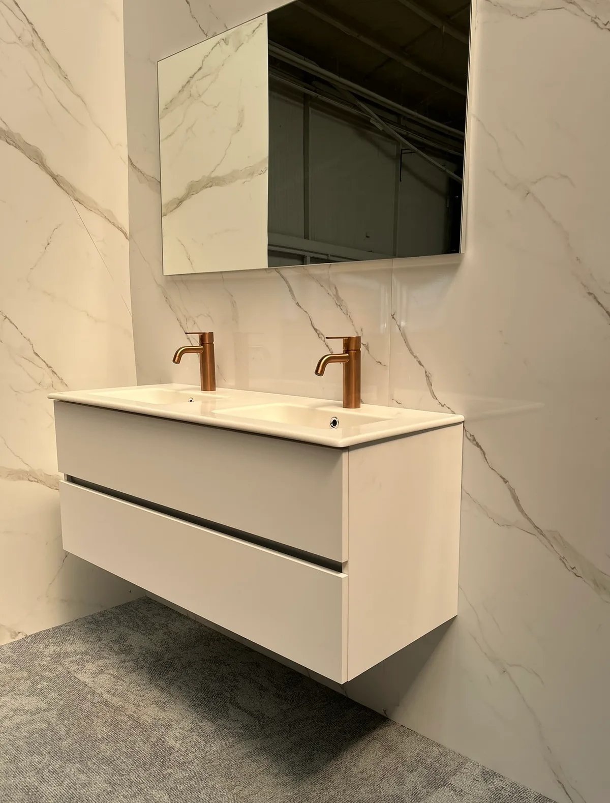 Valencia Bathroom Vanity 122 cm White Matt 2