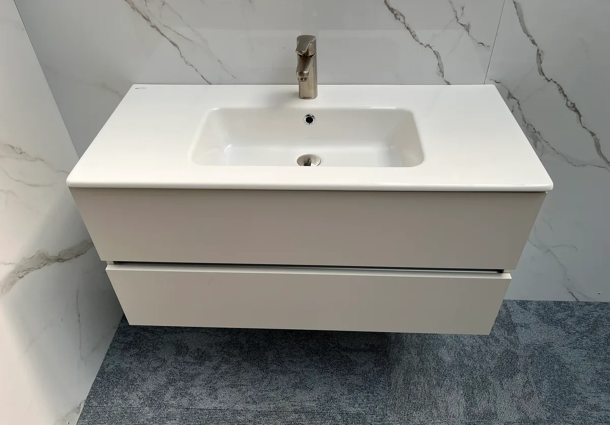 Valencia badmeubel 102 cm Licht Grijs 2
