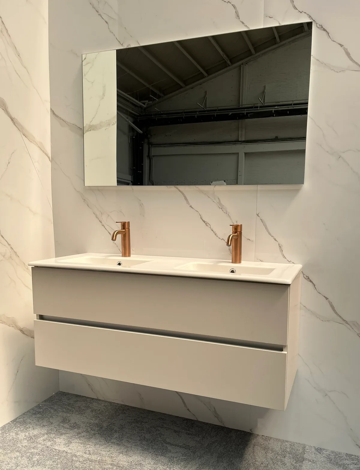 Valencia badmeubel 122 cm Licht Grijs