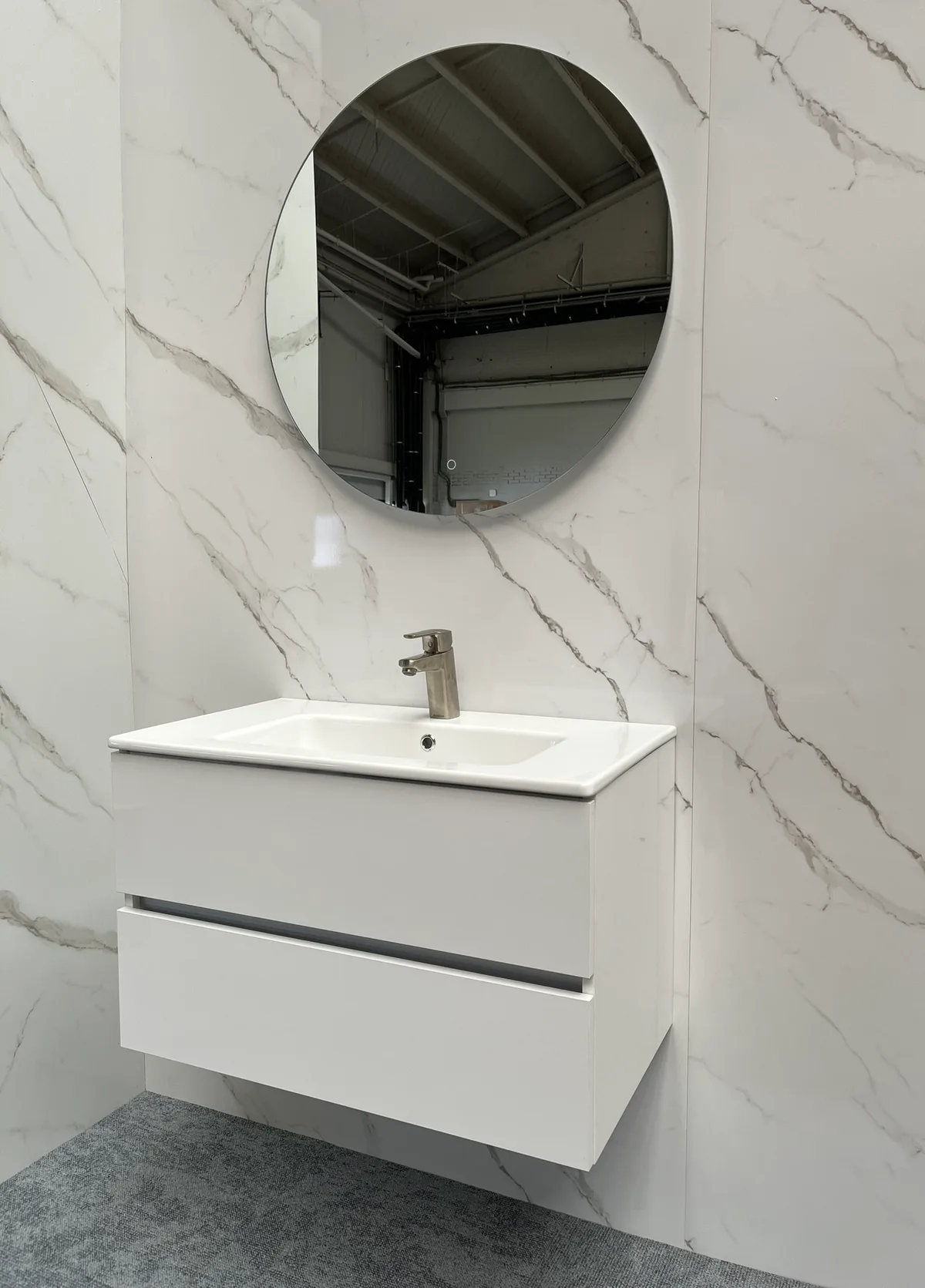 Valencia Bathroom Vanity 82 cm White Gloss