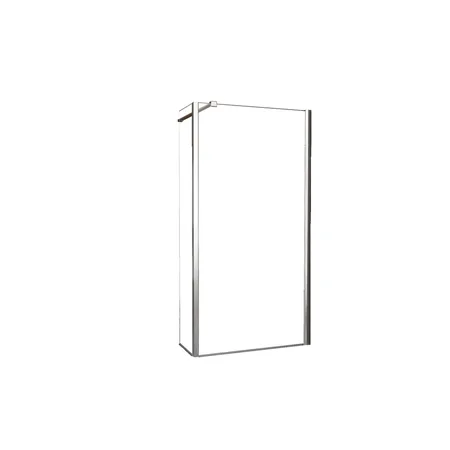 W 300x2000 zijwand + hoekprofiel 10mm NANO glas 2