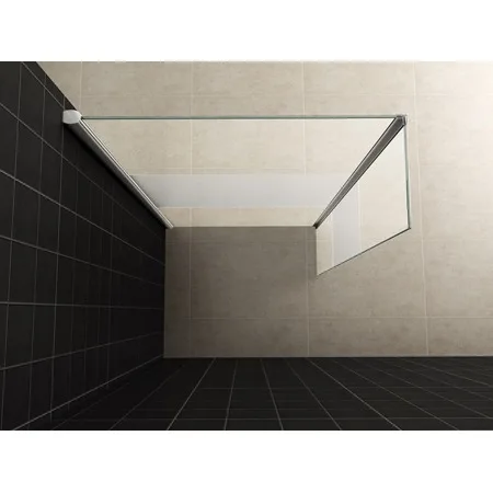 W 350x2000 zijwand + hoekprof 10mm NANO ged.matglas 2