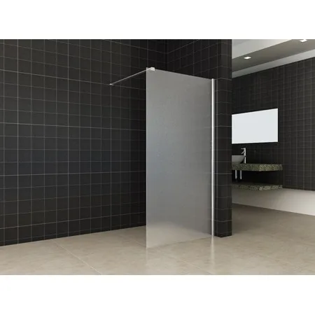 W 900x2000 inloopdouche+muurprofiel 10mm NANO geheel matglas