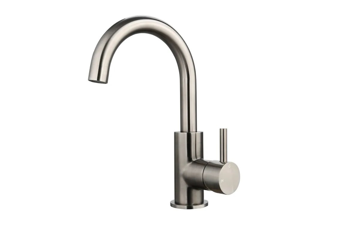 WASTAFELMENGKRAAN OPBOUW LARGO MET DRAAIBARE UITLOOP GUN METAL