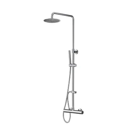 Wiesbaden 304 RVS douche-opbouwset + therm. kraan